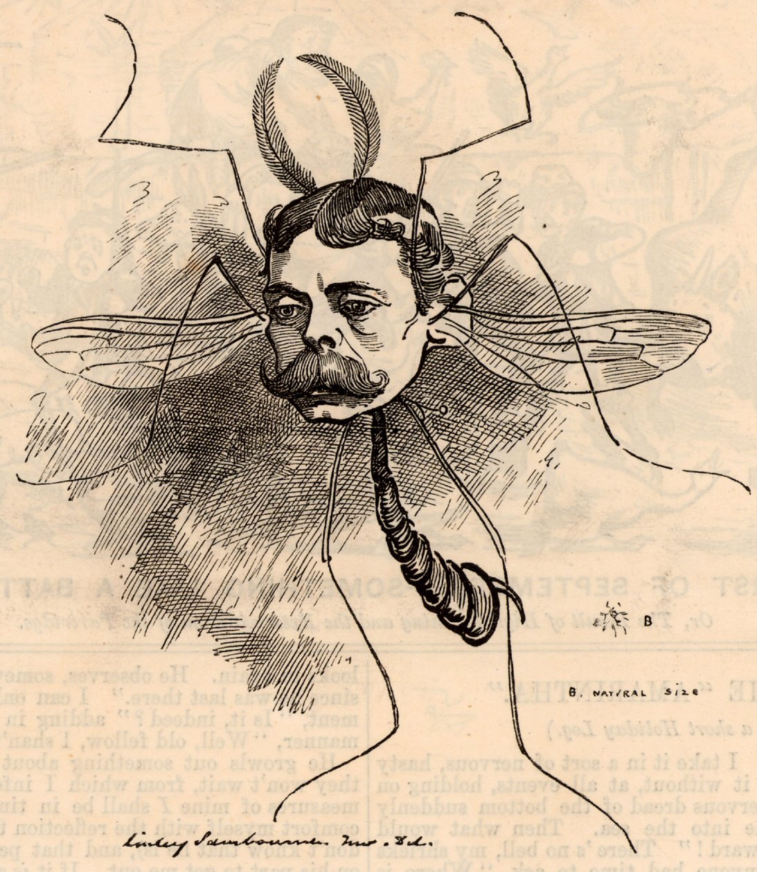 Lord Randolph Henry Spencer Churchill (1849-1895) von Edward Linley Sambourne