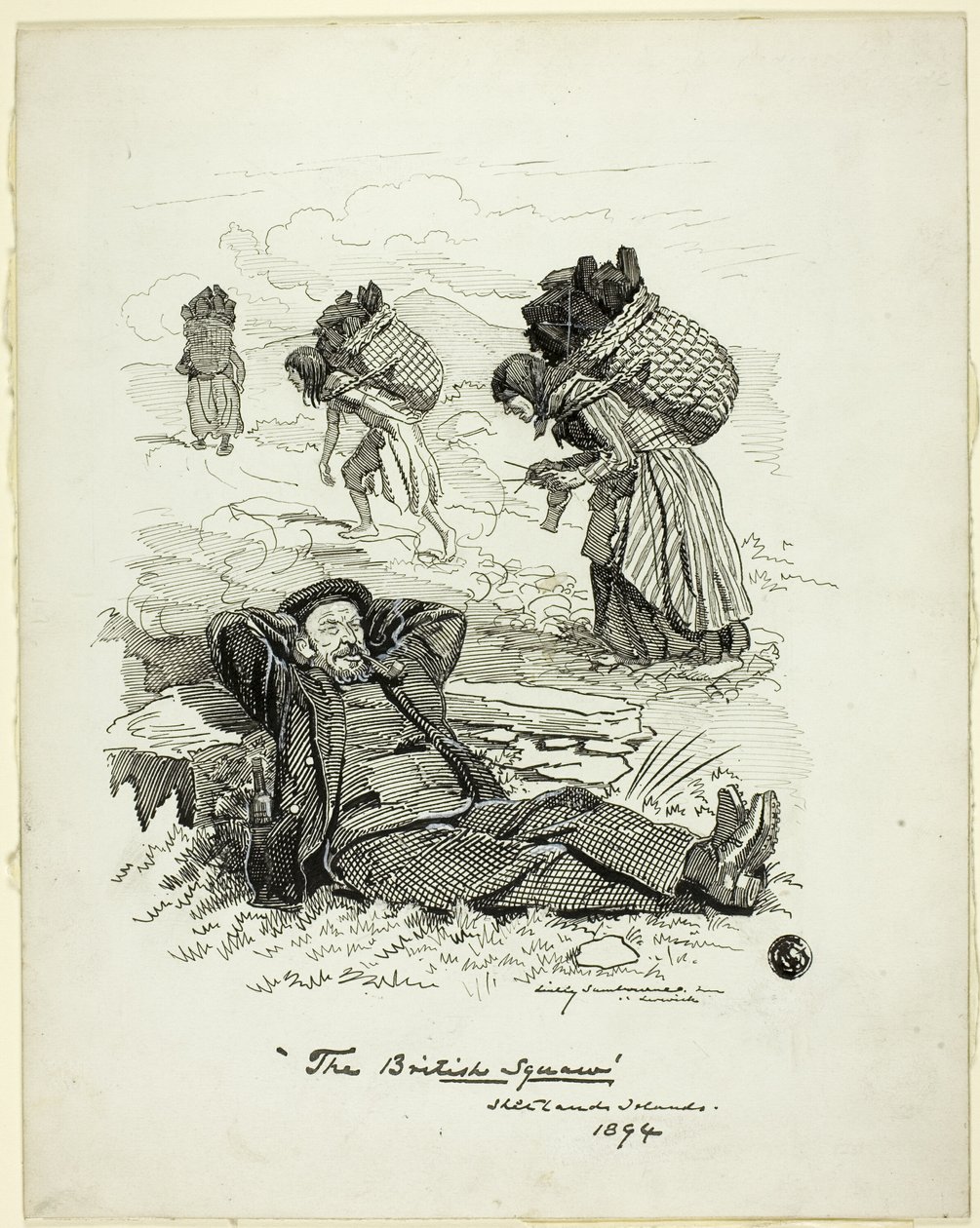 Die britische Squaw, Shetlandinseln von Edward Linley Sambourne