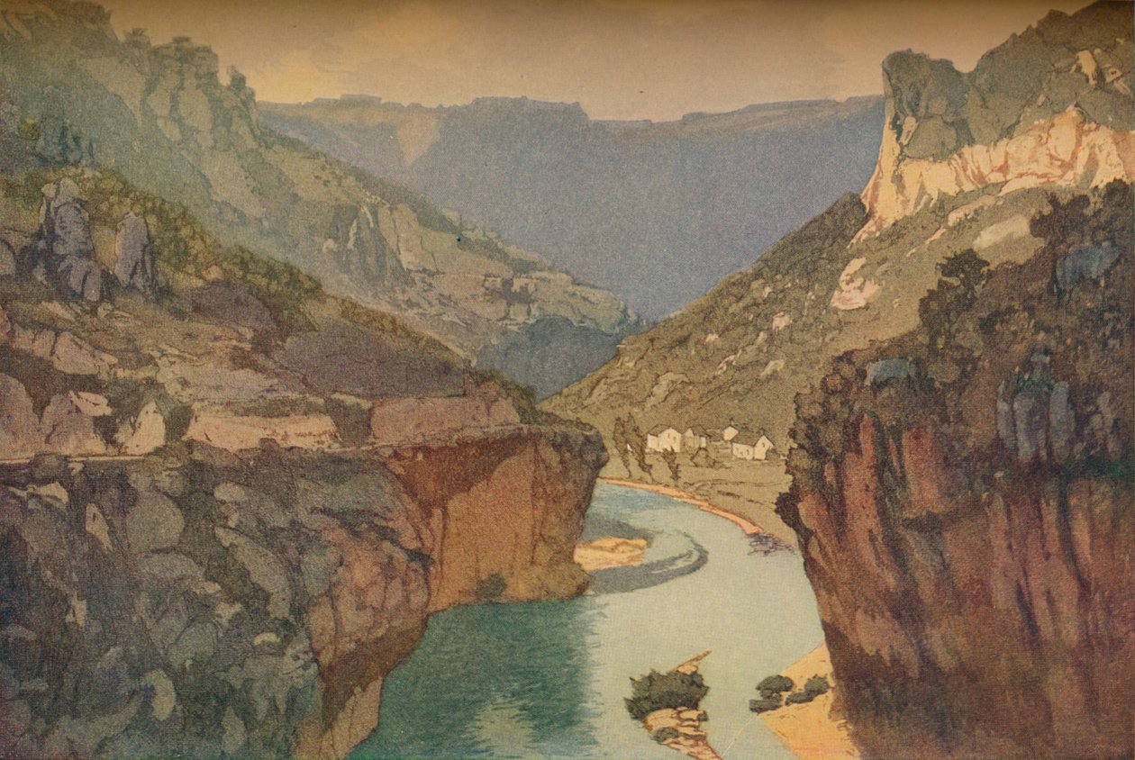Die Schluchten des Tarn, 1912, 1914 von Edward Louis Lawrenson