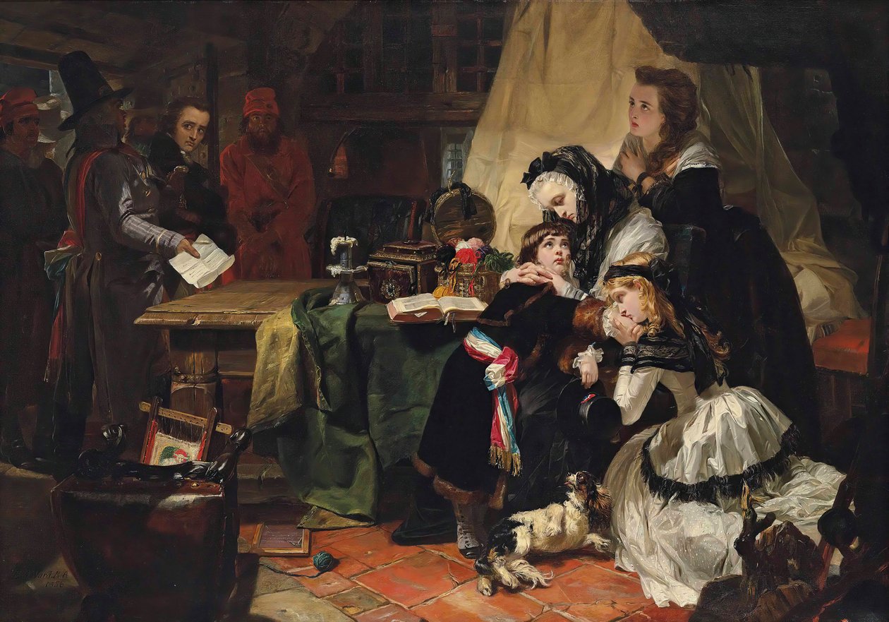 Der letzte Abschied von Marie Antoinette und ihrem Sohn, 1856 von Edward Matthew Ward
