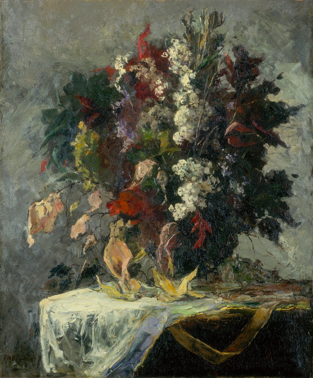 Ohne Titel (florales Stillleben) von Edward Mitchell Bannister