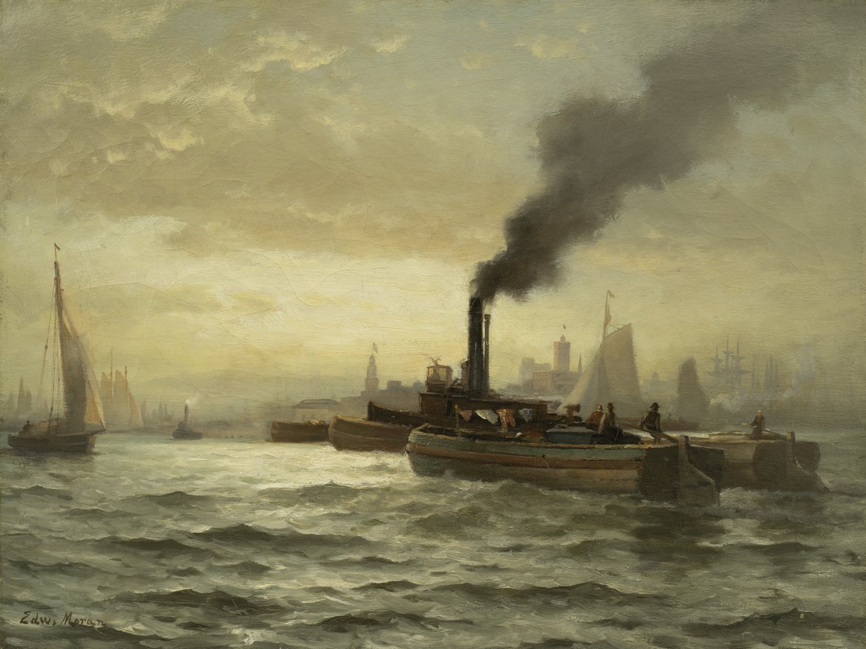 New Yorker Hafen, N.Y.C, 1880 von Edward Moran
