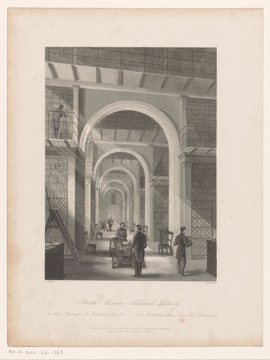 Bibliothek des British Museum von Edward Radclyffe