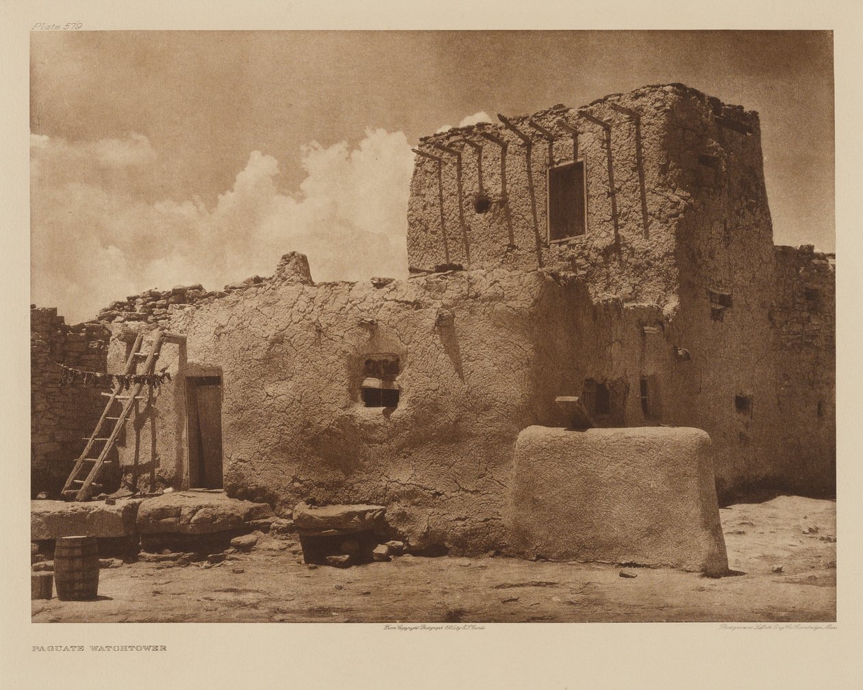 Paguate Wachturm von Edward S. Curtis