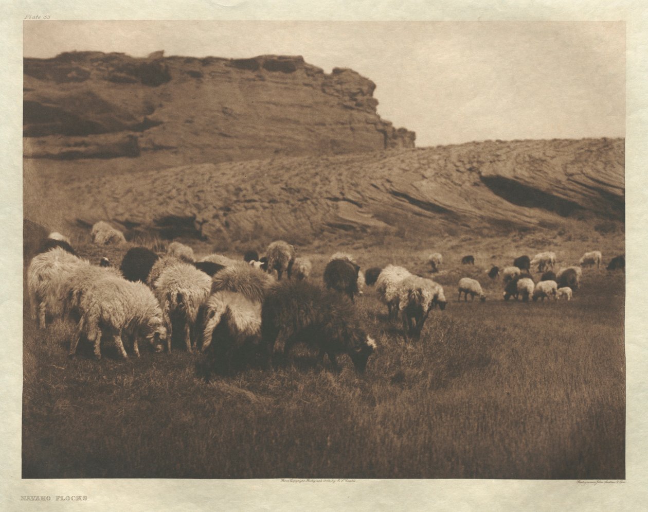 Portfolio I, Tafel 33: Navaho-Herden von Edward S. Curtis