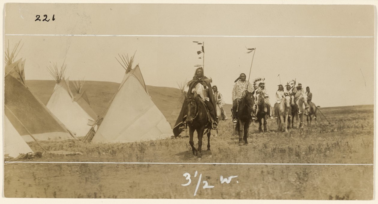 [Reiter und Tipis] von Edward S. Curtis