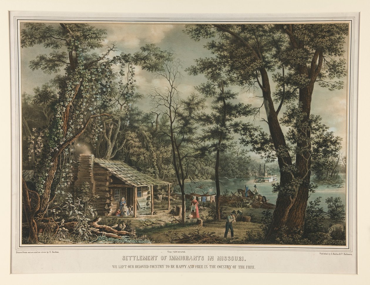 Ansiedlung von Einwanderern in Missouri / Wir verließen unser geliebtes Land von Edward Sachse