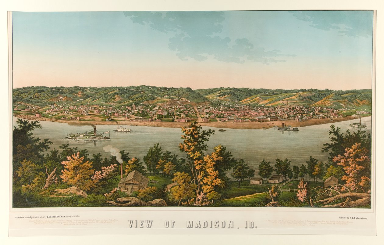 Ansicht von Madison, Id. (Indiana) von Edward Sachse