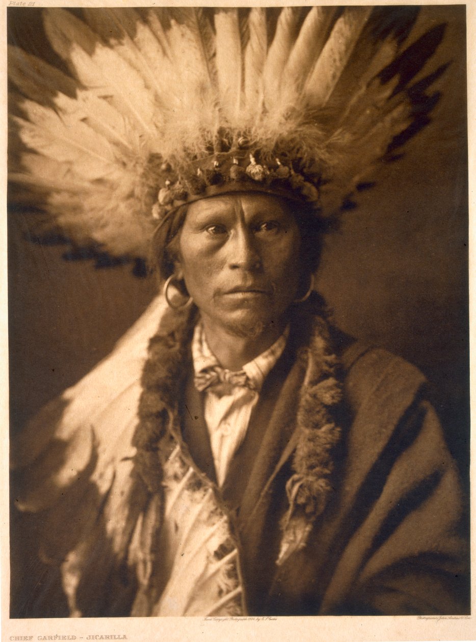 Häuptling Garfield von den Jicarilla von Edward Sheriff (after) Curtis