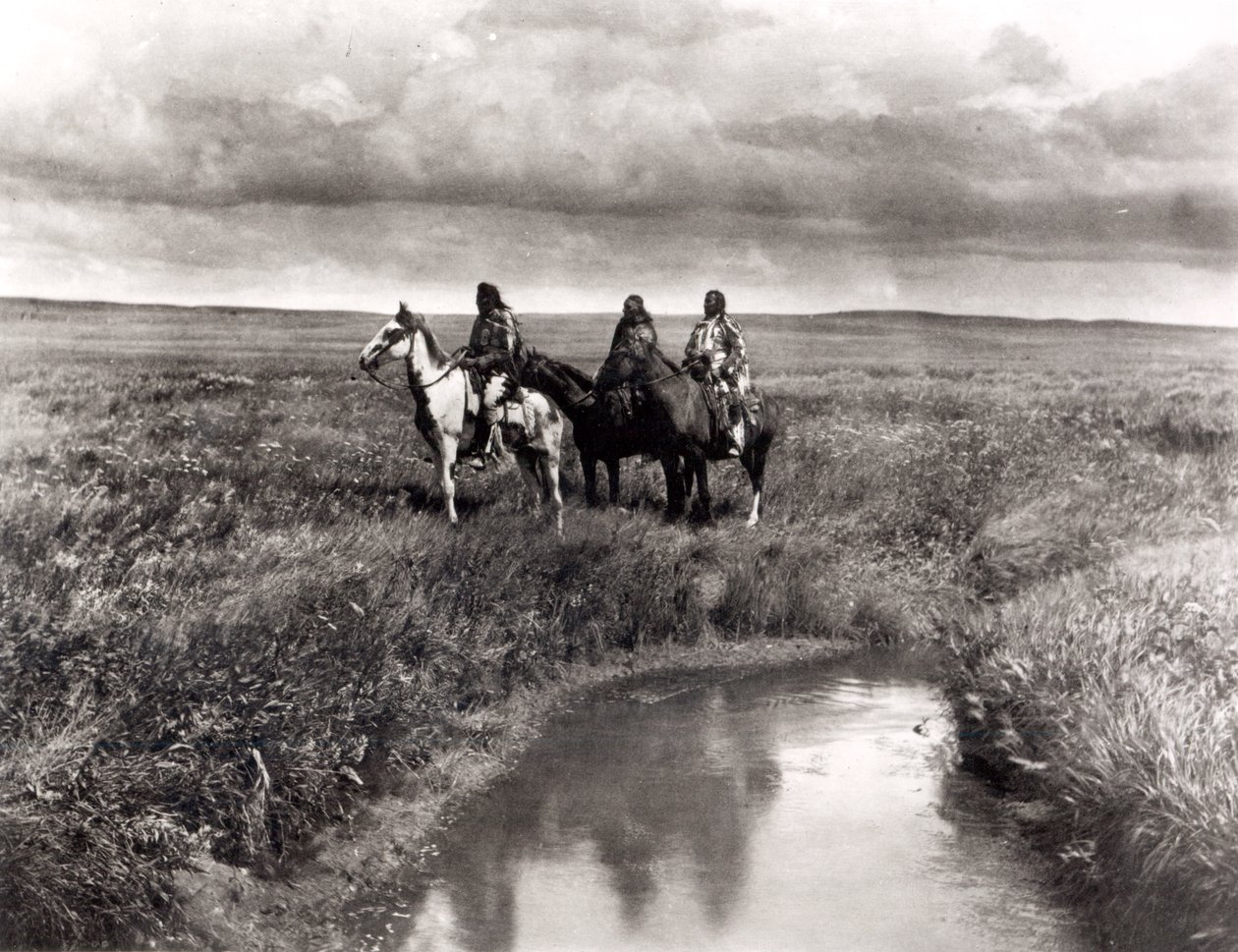 Drei Indianerhäuptlinge, ca. 1900 von Edward Sheriff Curtis