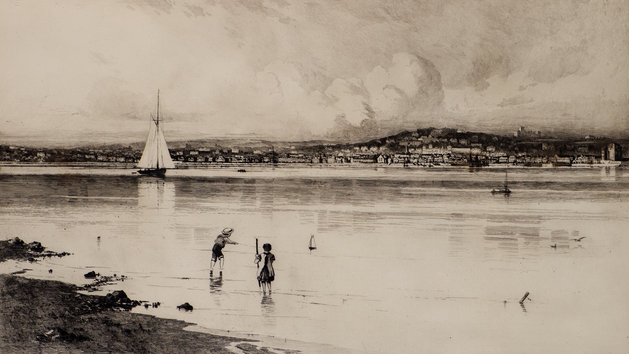 Broughty Ferry von Tayport von Edward Smith Hodgson