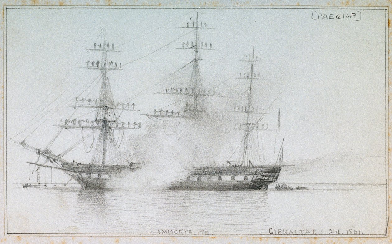Immortalité Gibraltar, 4. April 1861 von Edward William Cooke
