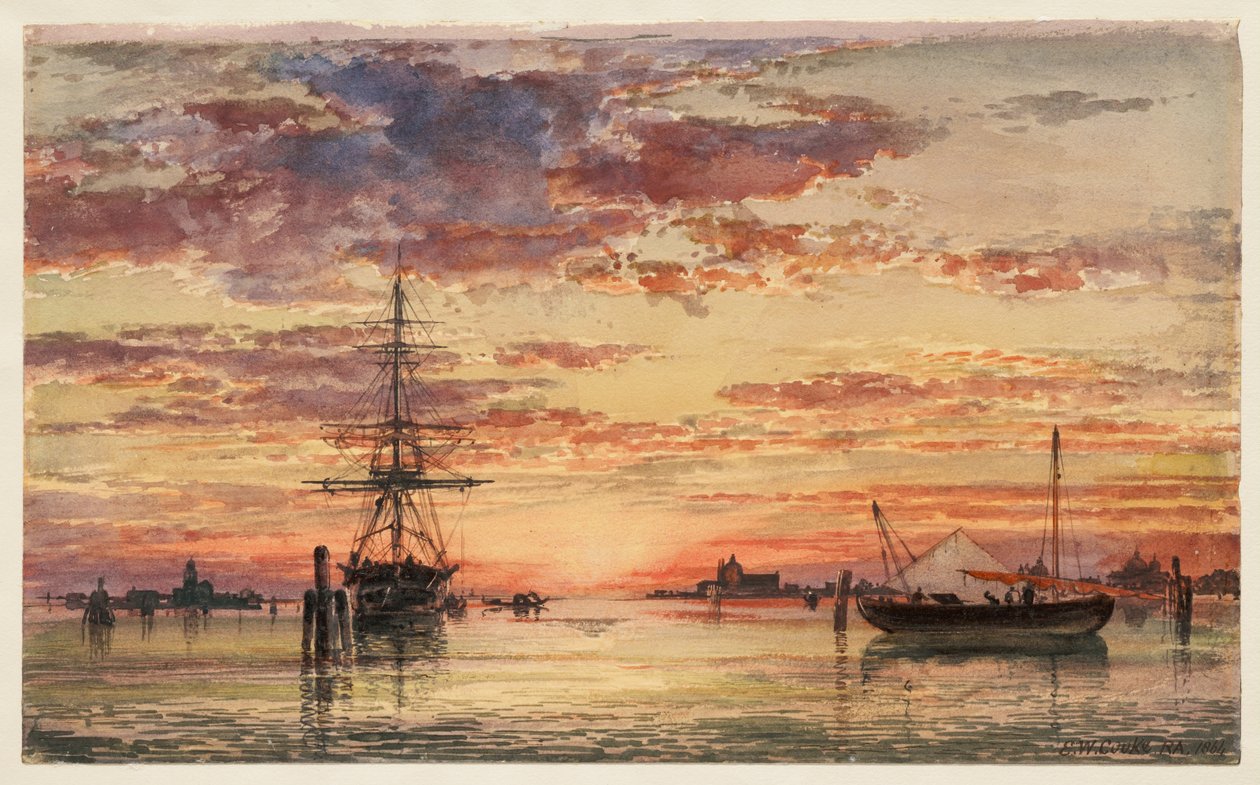 Venedig bei Sonnenuntergang von Edward William Cooke