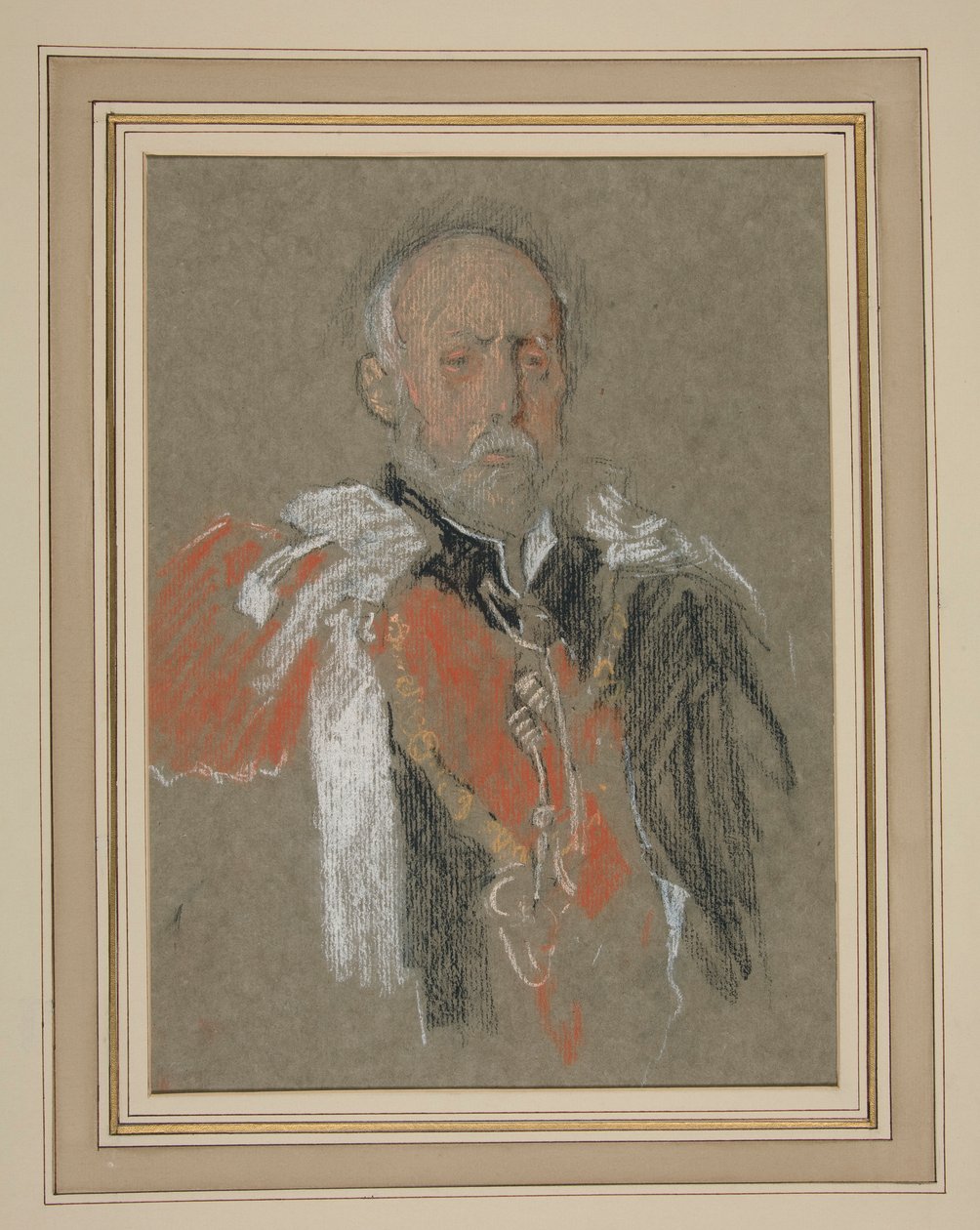 Krönung von Edward VII. Porträt: Prinz Christian von Schleswig-Holstein von Edwin Austin Abbey