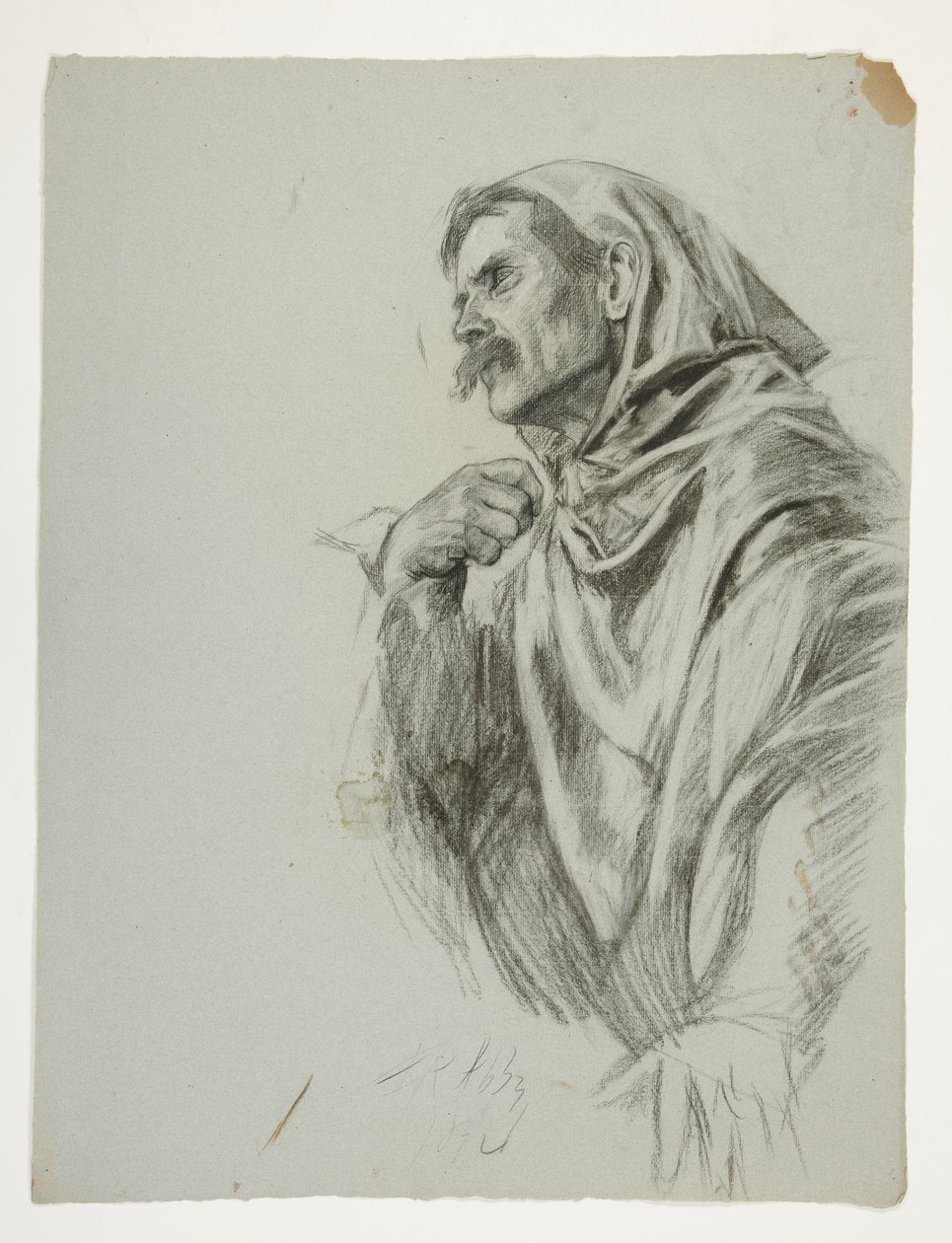 Figurenstudie für König Artus von Edwin Austin Abbey