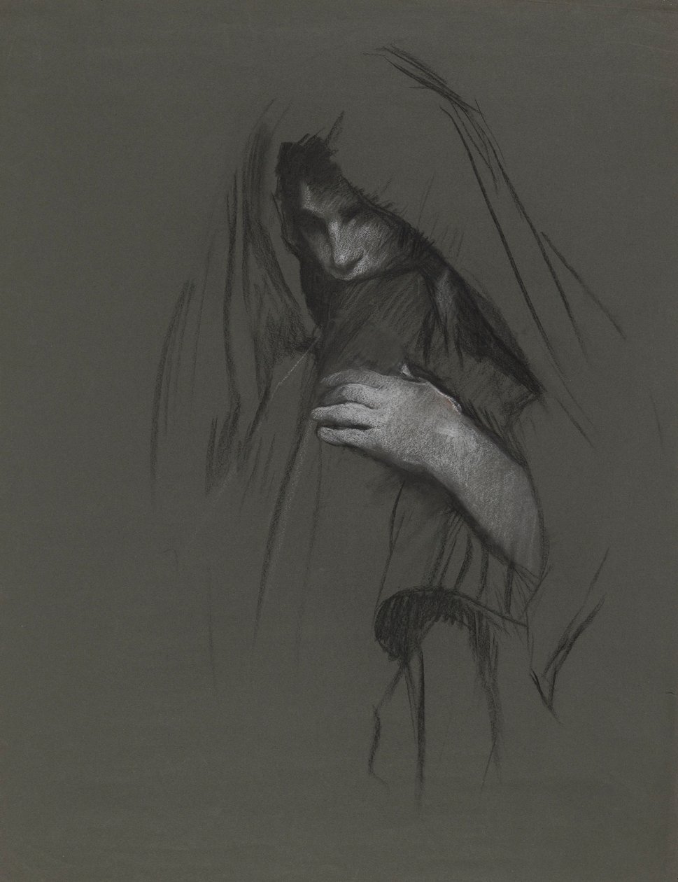 Maria, die Frau des Kleophas, Studie für Die Drei Marien von Edwin Austin Abbey
