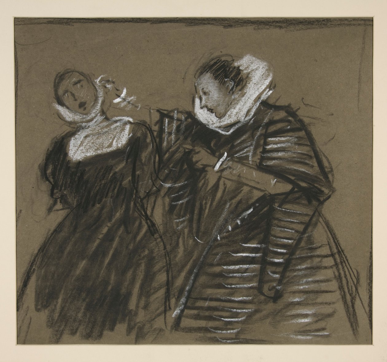 Skizze für Der Widerspenstigen Zähmung (?) von Edwin Austin Abbey