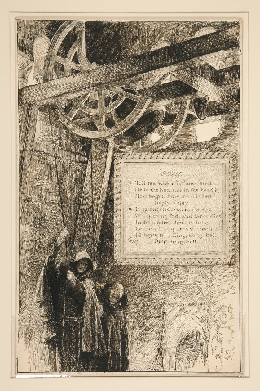 Lied, aus Akt III, Szene ii, Der Kaufmann von Venedig von Edwin Austin Abbey
