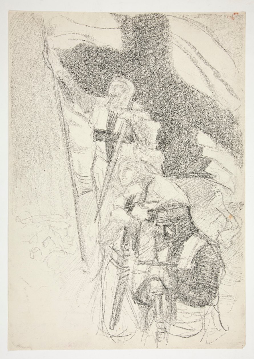 Studie für von Edwin Austin Abbey