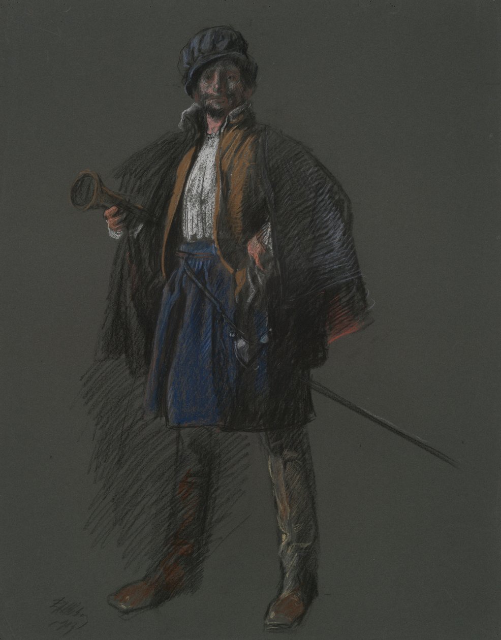 Studie für Apotheose von Pa.: Hudson (?) von Edwin Austin Abbey