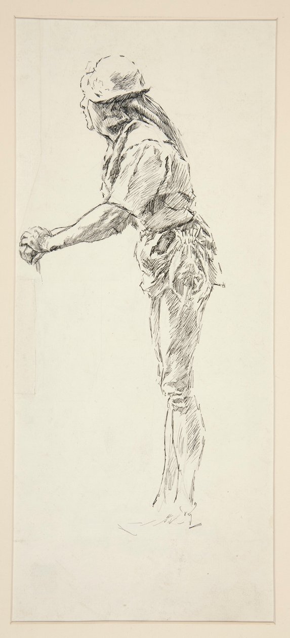 Studie für Dull, aus Liebe von Edwin Austin Abbey