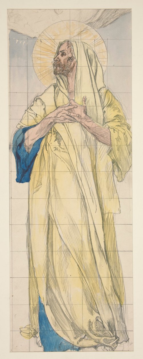 Studie für Louis Comfort Tiffany von Edwin Austin Abbey