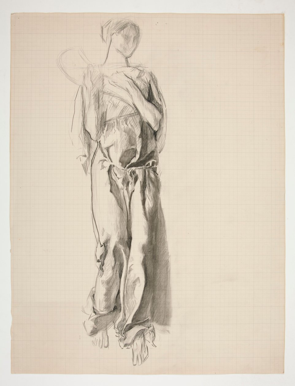 Studie für die Figur des Überflusses im Wandgemälde, Wissenschaft enthüllt die Schätze der Erde, im State Capitol Gebäude in Harrisburg, Pennsylvania von Edwin Austin Abbey