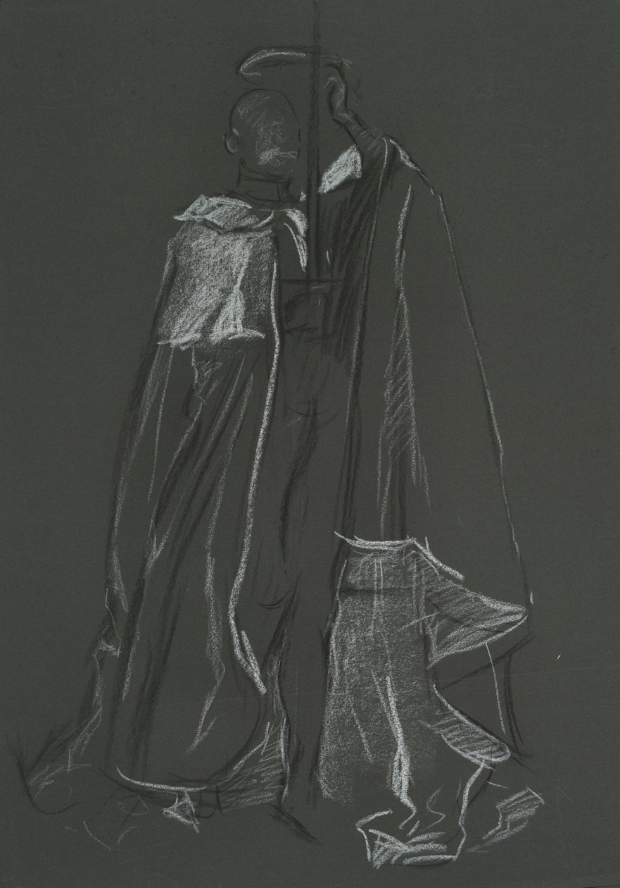 Studie eines Peers für die Krönung von Edward VII von Edwin Austin Abbey