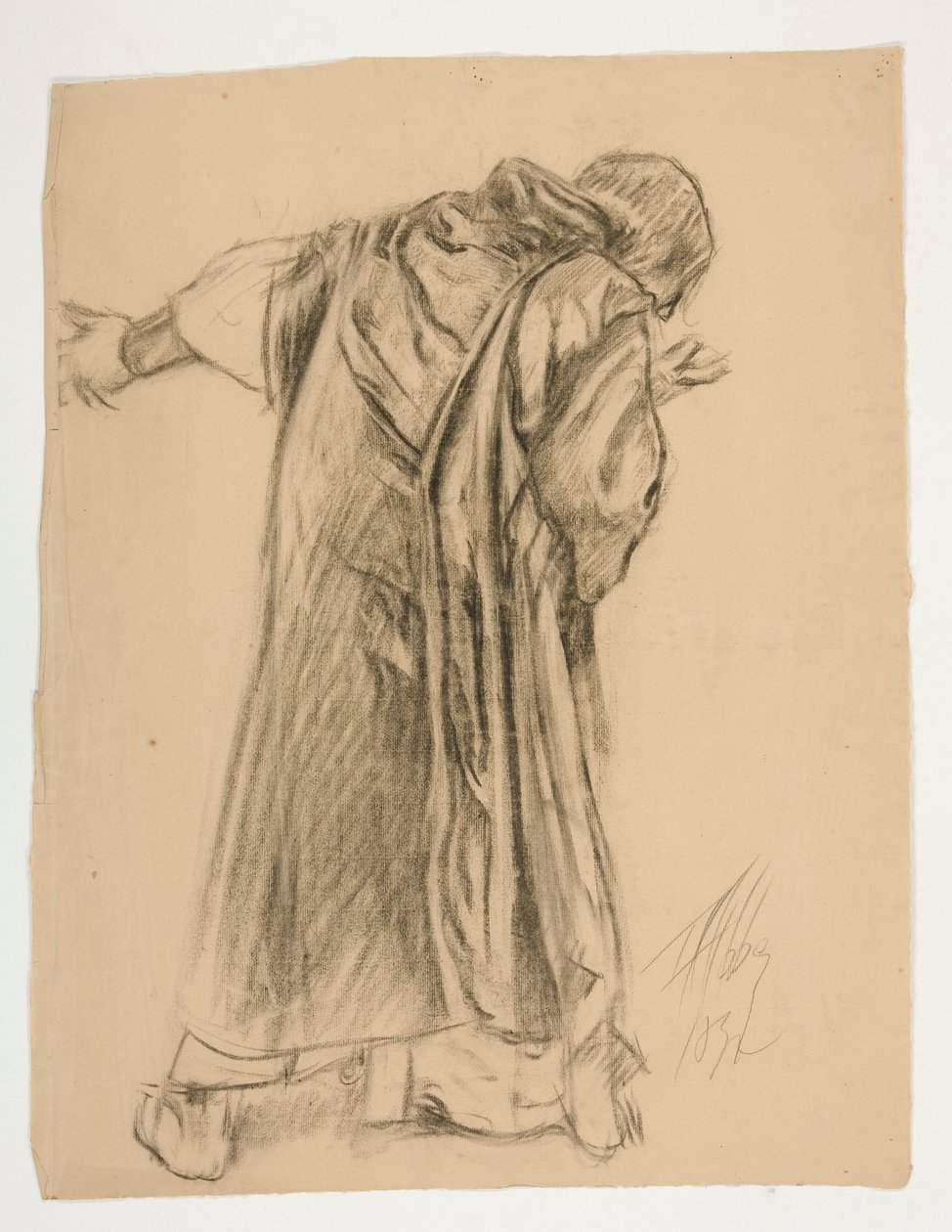 Studie von Sir Galahad, für eines der Wandgemälde aus Die Suche nach dem Heiligen Gral (eine Serie von fünfzehn Gemälden für die Boston Public Library, abgeschlossen 1901) von Edwin Austin Abbey