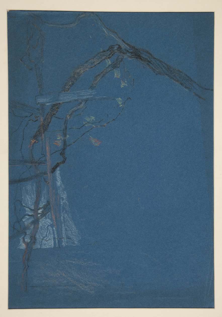 Studie von Baumzweigen von Edwin Austin Abbey