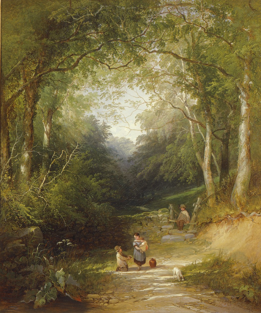 Ein Pfad durch den Wald von Edwin Henry Boddington