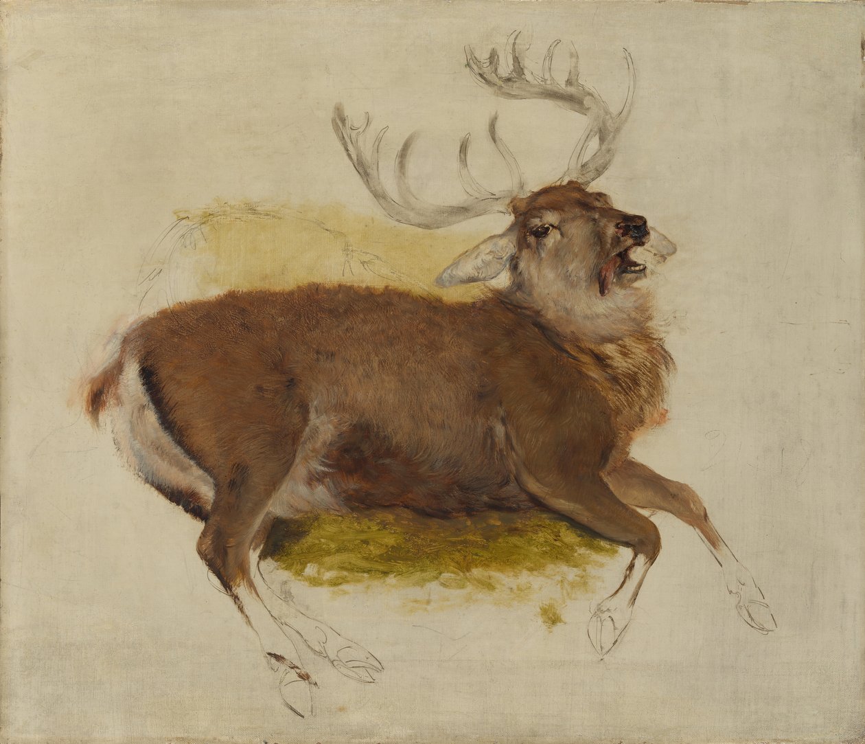 Sterbender Hirsch, ca. 1830 von Edwin Landseer