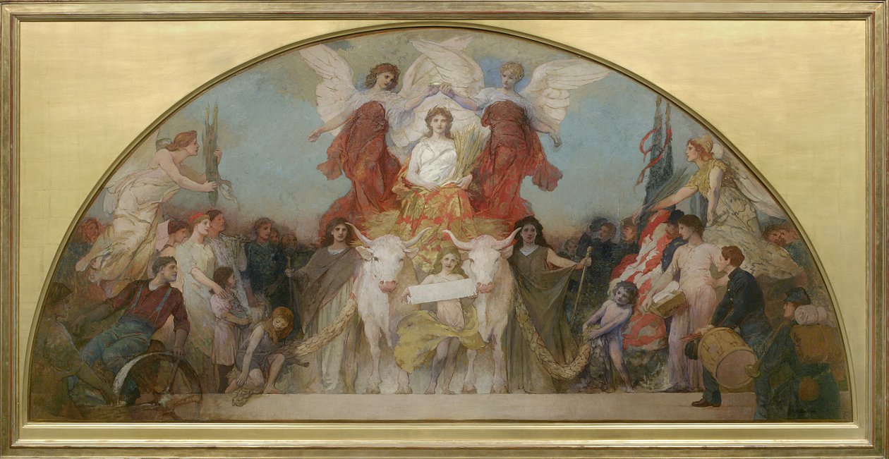 Studie für Minnesota, Kornkammer der Welt von Edwin Howland Blashfield