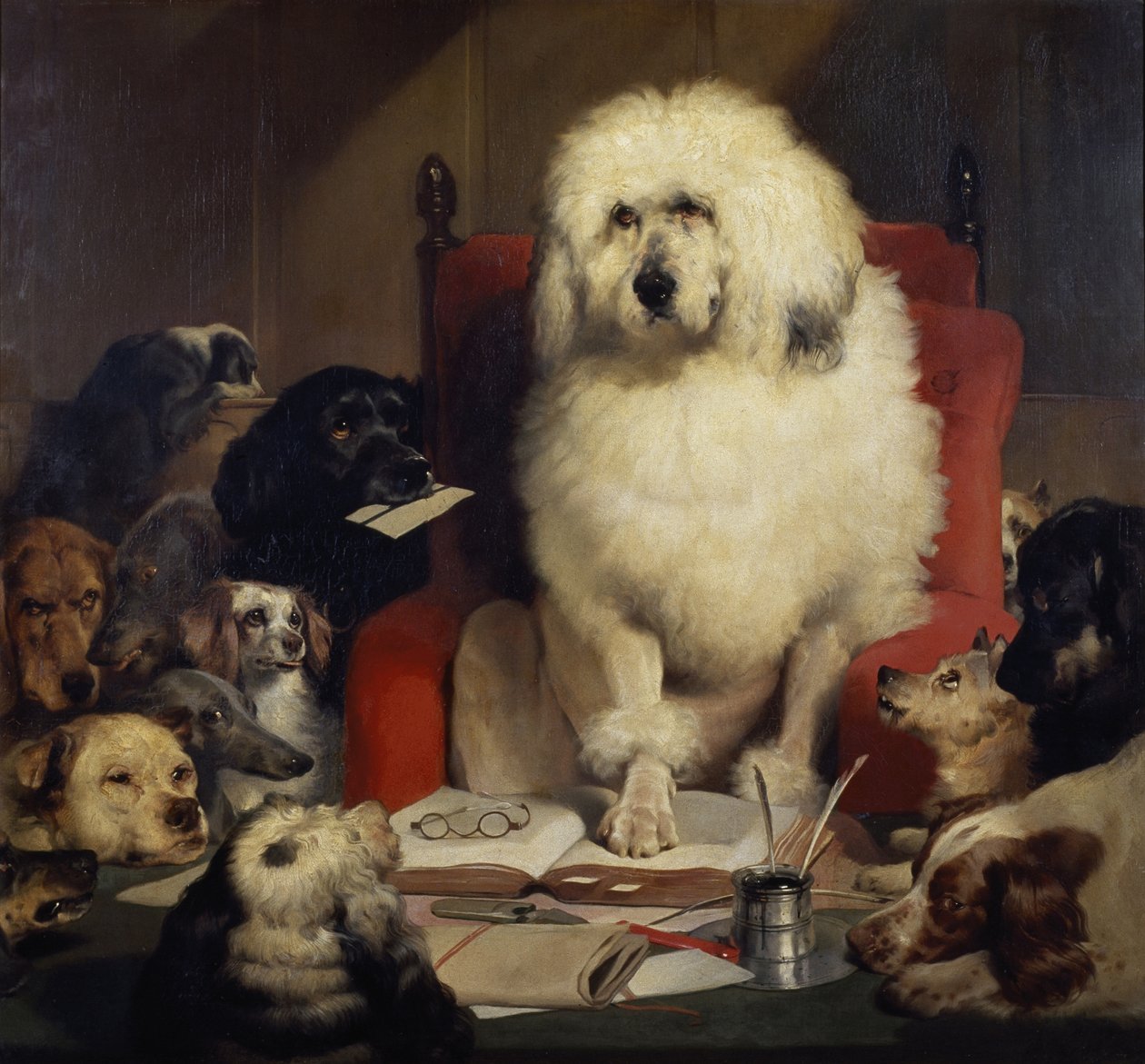 Gerichtsverhandlung oder Gesetzgebung, ca. 1840 von Edwin Landseer