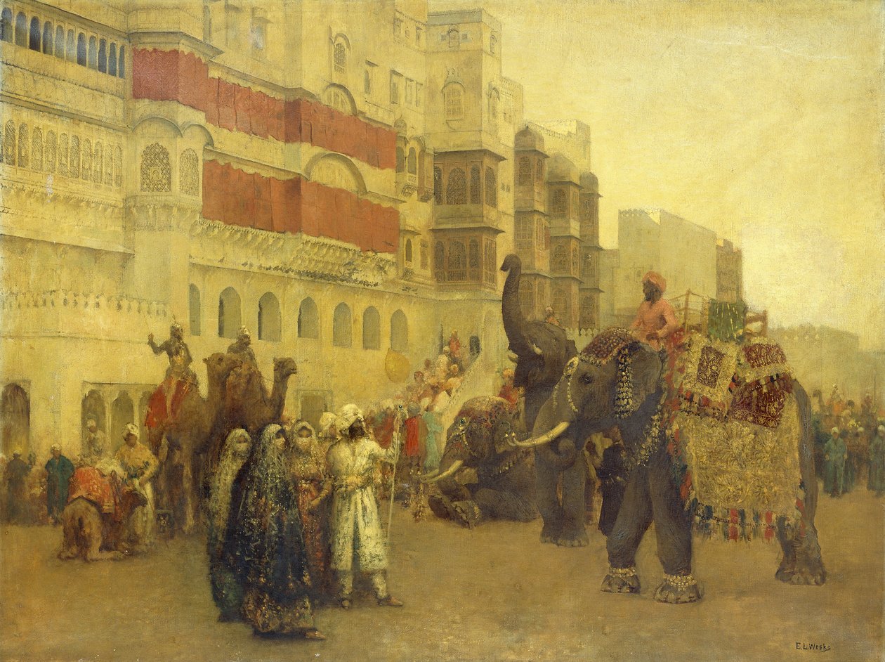 Ein Festtag in Bekanir-Belutschistan, Bekanir von Edwin Lord Weeks