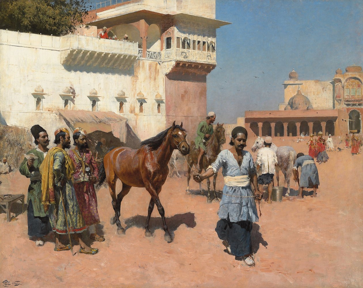 Persischer Pferdehändler, Bombay, 1880er Jahre von Edwin Lord Weeks