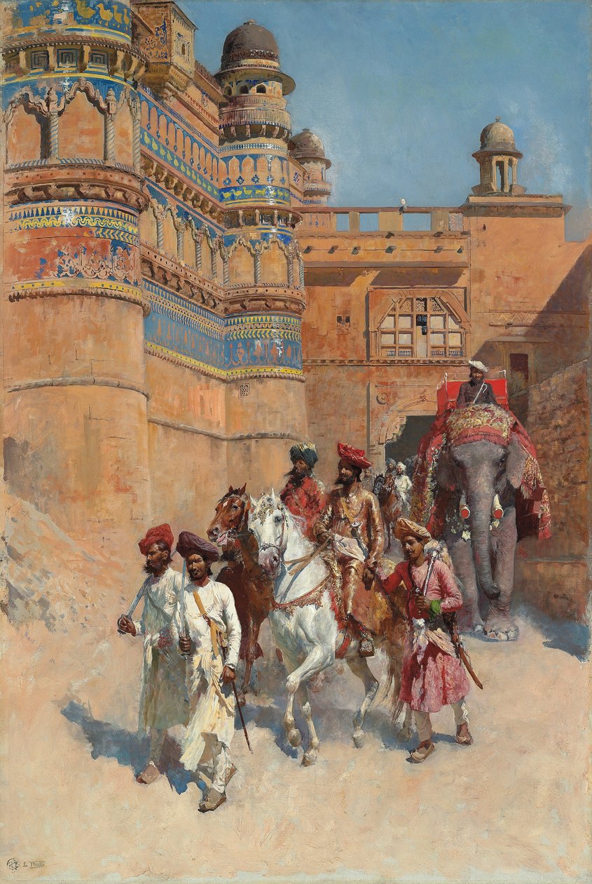 Das Fort von Gwalior, Madhya Pradesh von Edwin Lord Weeks