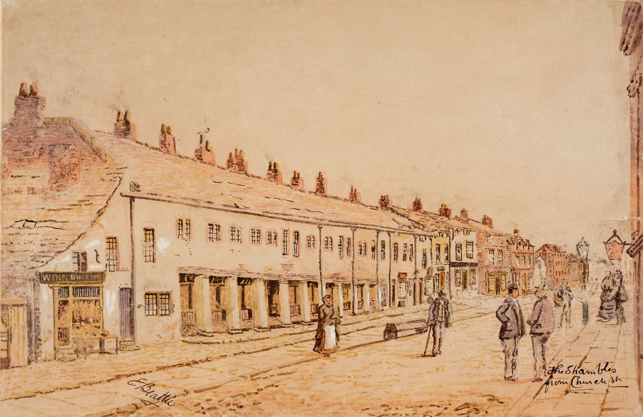 The Shambles, von Church Street, ca. 1891-1917 von Edwin Robert Beattie