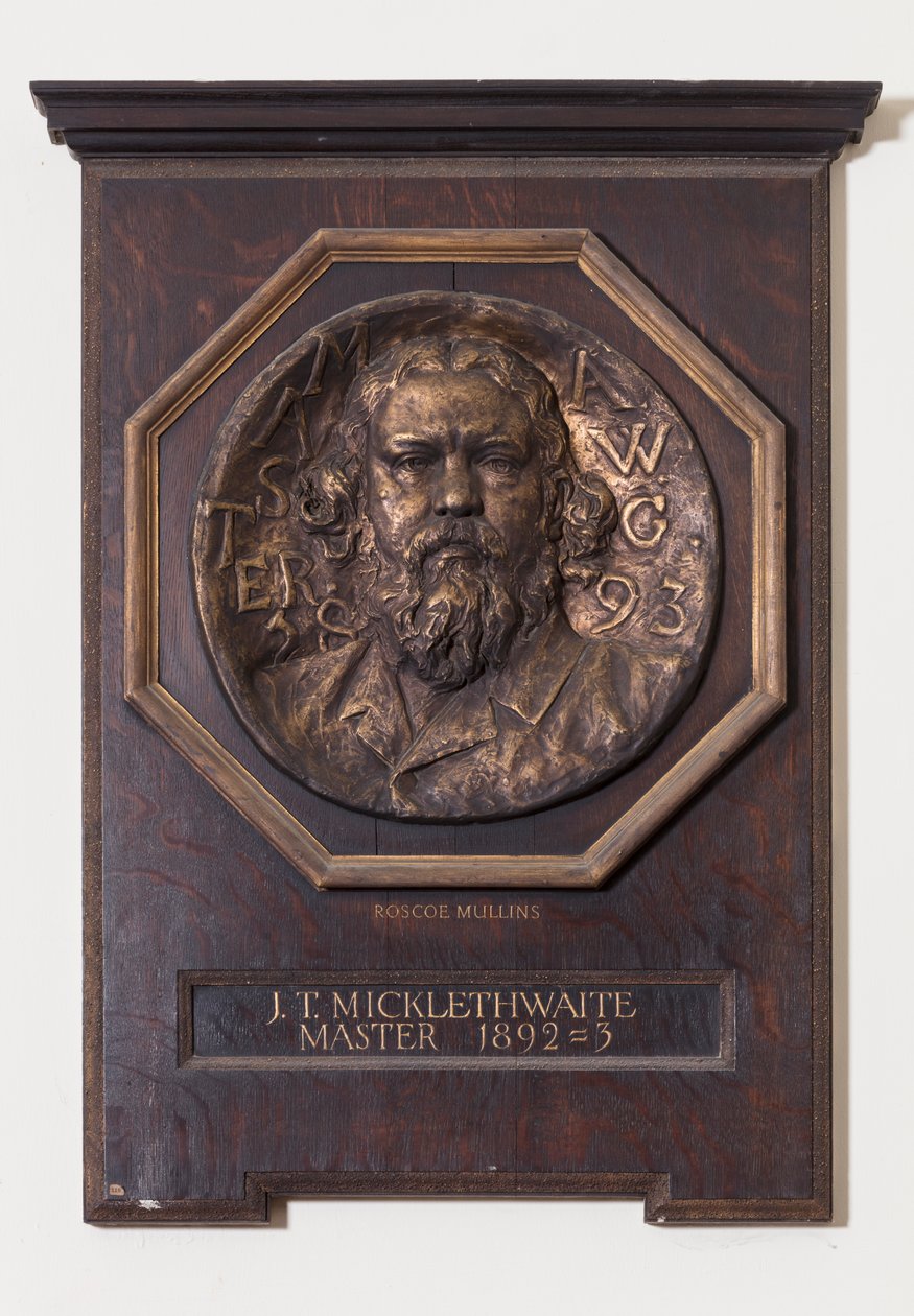 Medaille mit John T. Micklethwaite, ca. 1893 von Edwin Roscoe Mullins