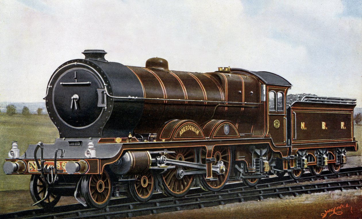 Über die vierte Brücke: Die Aberdonian "Atlantic"-Lokomotive für die North British Railway von Edwin Thomas Rudd