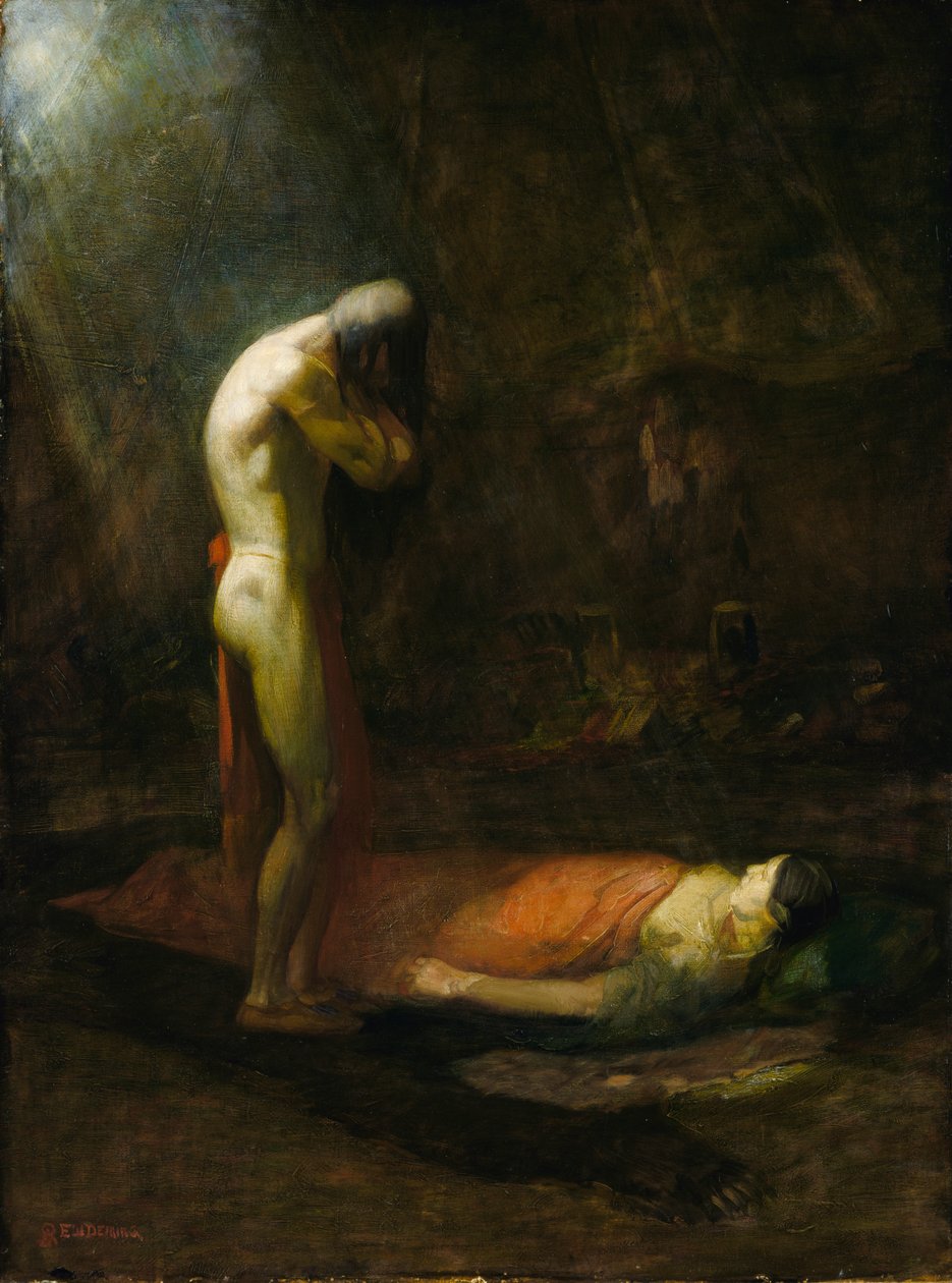 Der trauernde Tapfere von Edwin Willard Deming