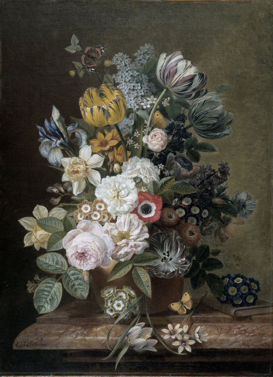 Stillleben mit Blumen von Eelke-Jelles Eelkema