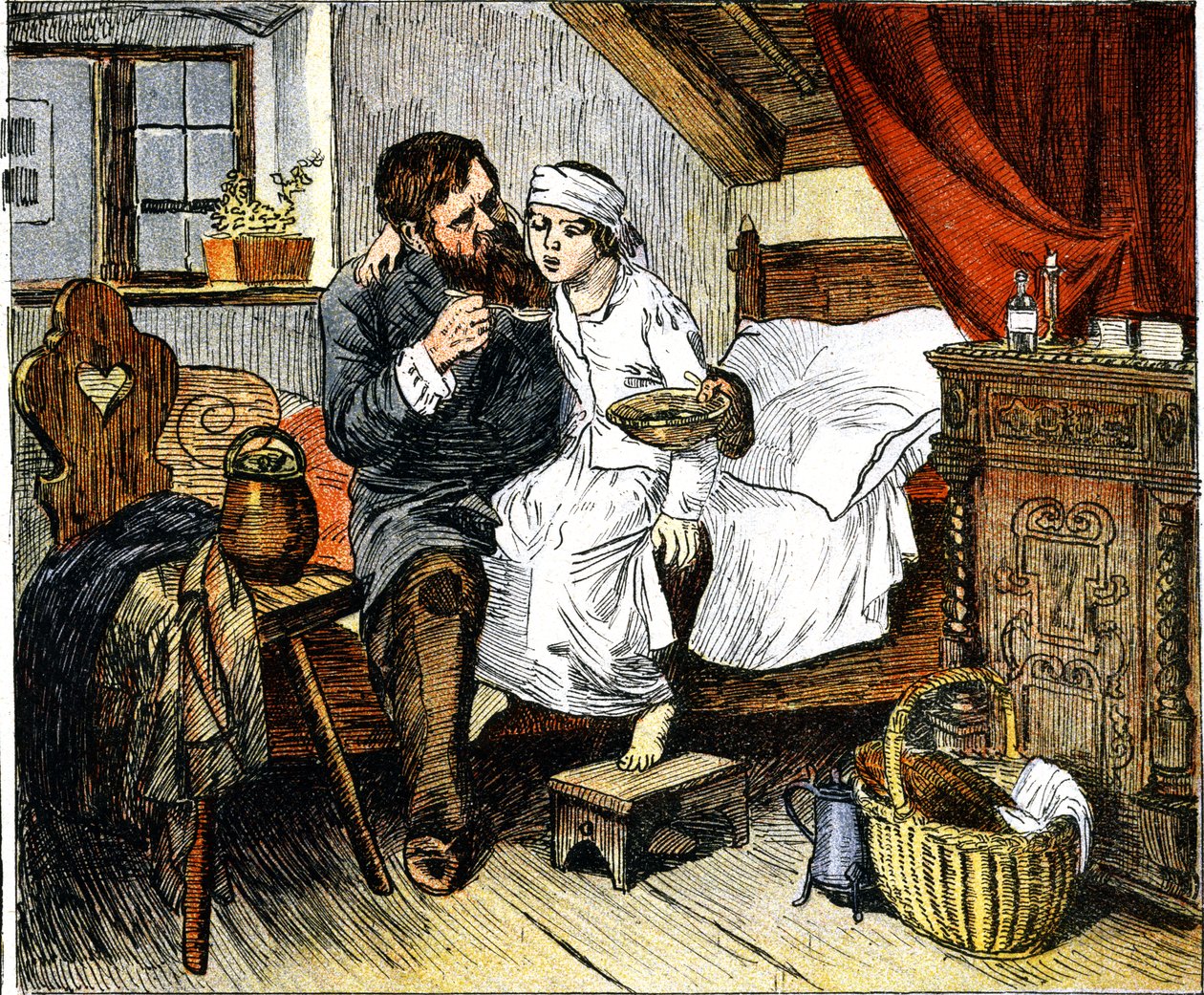 Die Mutterlose von Efter Maleri af Toby C. Rosenthal