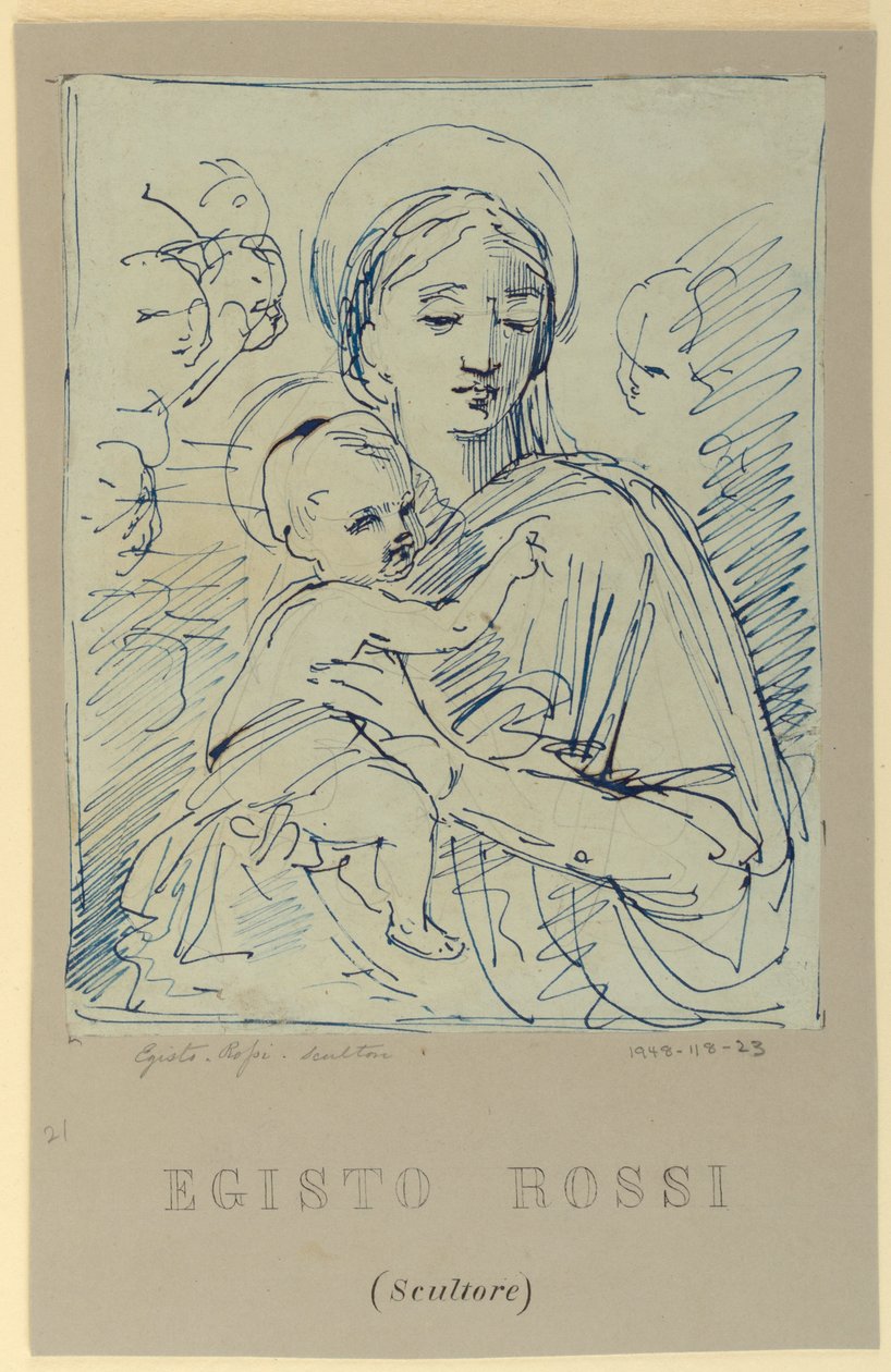 Madonna mit Kind von Egisto Rossi