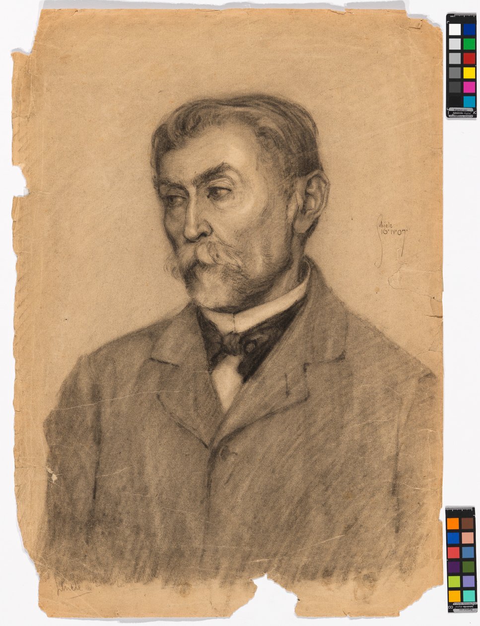 Herrenporträt von Egon Schiele