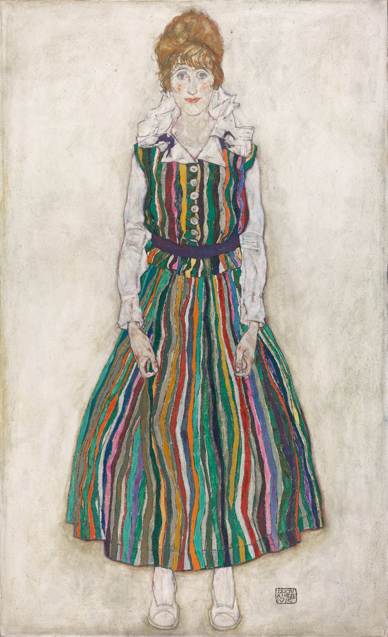 Porträt von Edith Schiele, der Frau des Künstlers von Egon Schiele