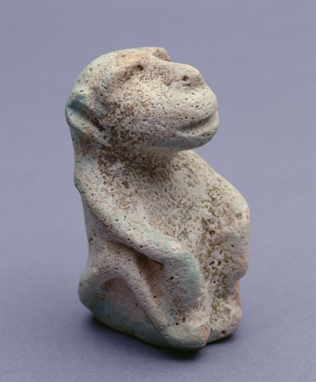 Pavian-Statuette, aus dem Hierakonpolis-Tempel, Hauptdepot, frühe Dynastiezeit, 1.-2. Dynastie von Egyptian
