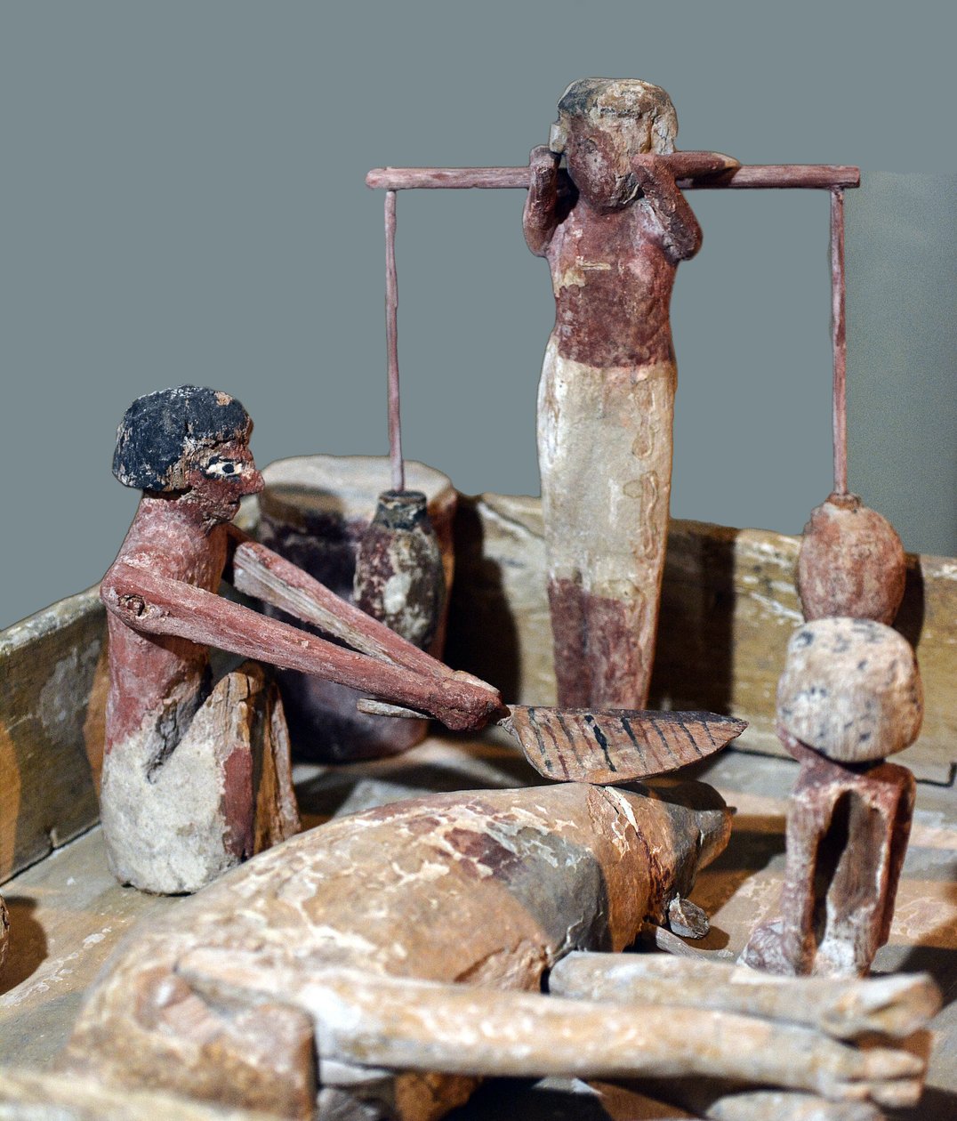 Modell einer Metzgerei, Ägypten, ca. 2000-1700 v. Chr. von Egyptian 12th Dynasty