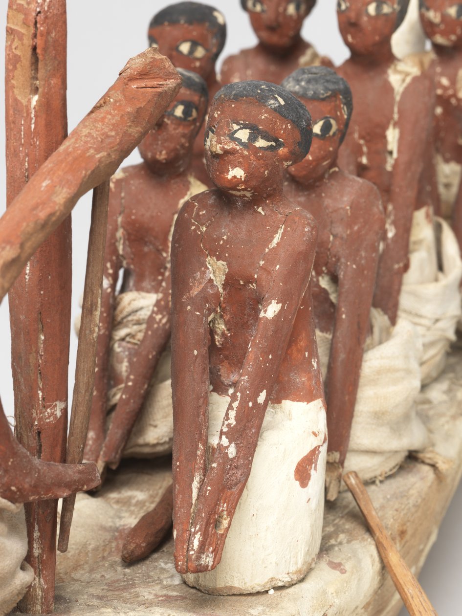 Modellsegelboot aus dem Grab von Khety (Beni Hasan) Mittleres Reich, ca. 2010 v. Chr. - 1950 v. Chr. von Egyptian 12th Dynasty