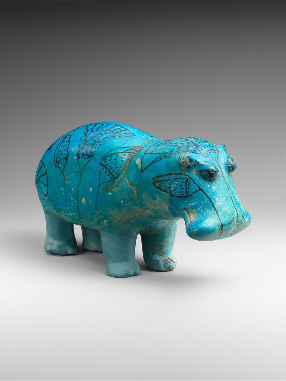 Stehendes Nilpferd von Egyptian 12th Dynasty